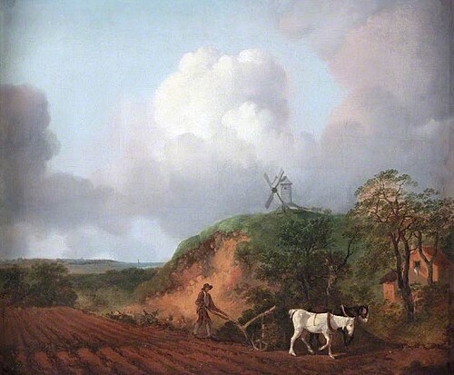Peasant Ploughing with Two Horses, 1750, Thomas Gainsborough