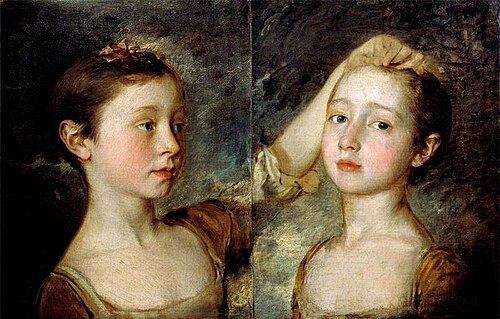 Portrait of the Painter's Two Daughters, 1758, Thomas Gainsborough