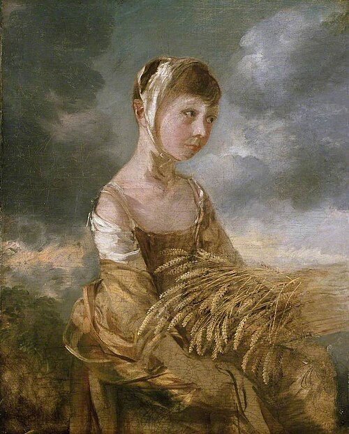 Margaret Gainsborough gleaning, 1750, Thomas Gainsborough