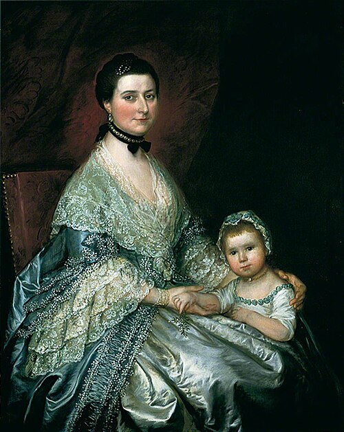 Mrs Bedingfield and Her Daughter, 1765, Thomas Gainsborough