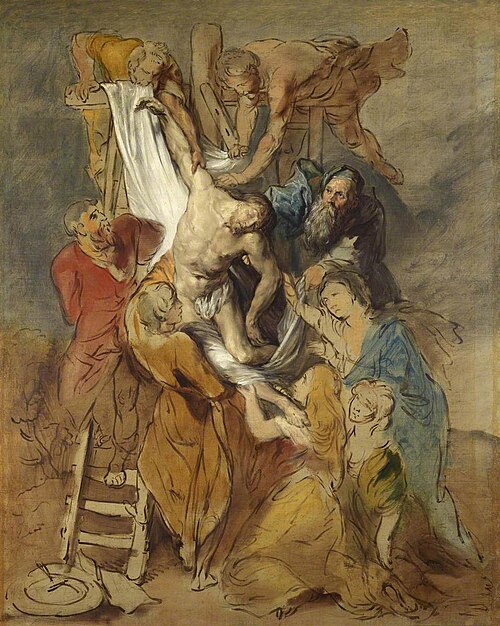Descent from the Cross (after Peter Paul Rubens), 1767, Thomas Gainsborough