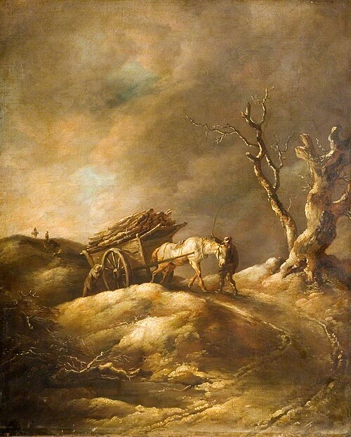 Winter Scene with Horse and Cart, , Thomas Gainsborough