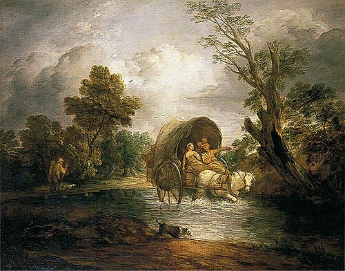 Country Cart Crossing a Ford, 1786, Thomas Gainsborough