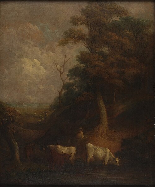 Landscape with Cattle and a Pond, , Thomas Gainsborough