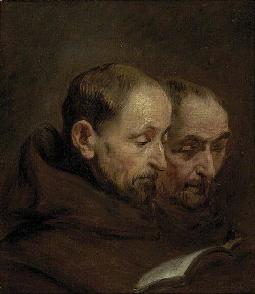 Two Monks reading, , Thomas Gainsborough