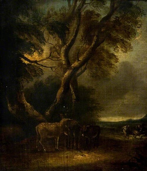 Donkeys in a Storm, , Thomas Gainsborough