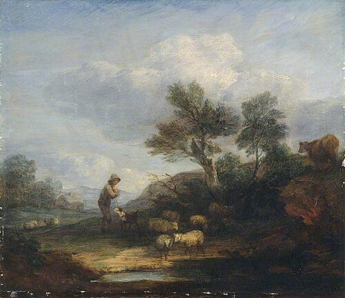 Landscape with Sheep, , Thomas Gainsborough