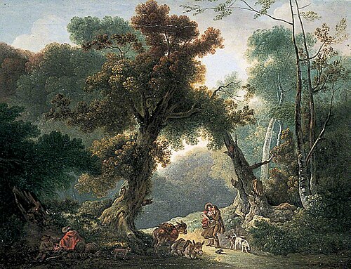 Wooded Landscape, , Thomas Gainsborough