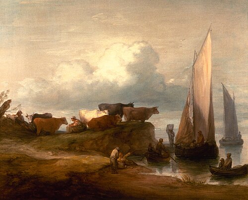A Coastal Landscape, 1784, Thomas Gainsborough