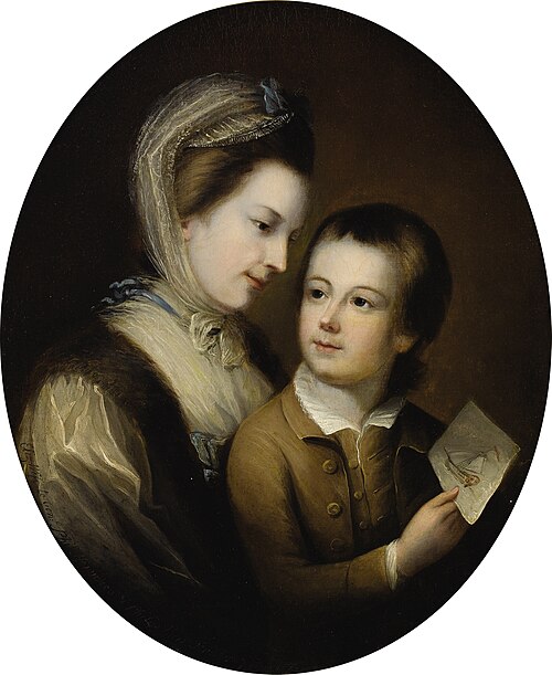 Portrait of Elizabeth Honywood and her Son Philip, 1767, 1767, Thomas Gainsborough