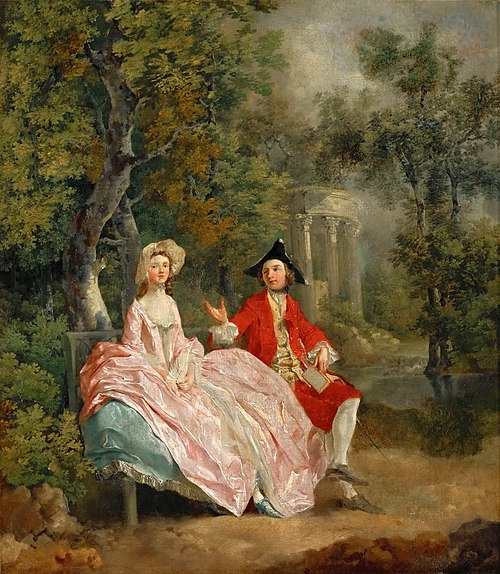 Conversation in a Park, 1746, Thomas Gainsborough