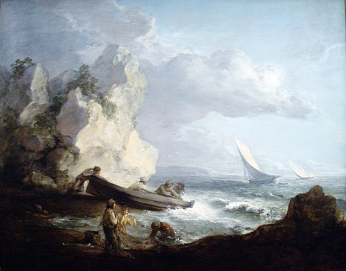 Seashore with Fishermen, 1781, Thomas Gainsborough