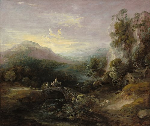 Mountain Landscape with Bridge, 1783, Thomas Gainsborough