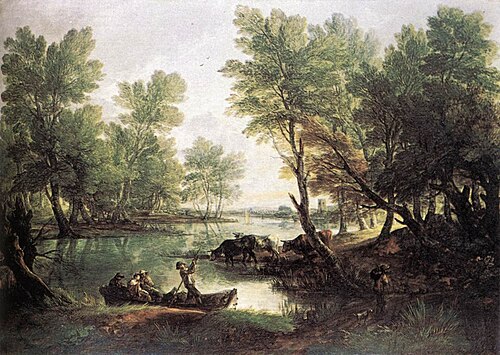 View near King's Bromley, on Trent, Staffordshire, 1769, Thomas Gainsborough