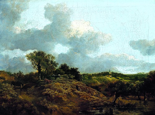 Wooded Landscape with a Herdsman Seated, 1748, Thomas Gainsborough