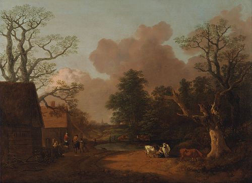 Landscape with Milkmaid, 1754, Thomas Gainsborough