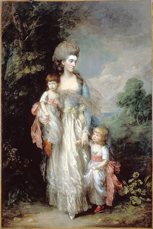 Miss Elizabeth Moody et ses fils Samuel et Thomas, 1779, Thomas Gainsborough