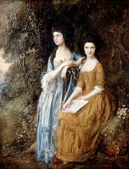 Les Sœurs Linley, 1772, Thomas Gainsborough