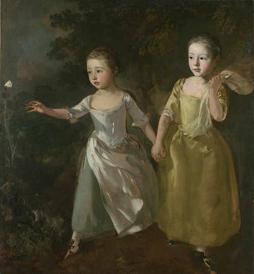 The Painter's Daughters chasing a Butterfly, 1756, Thomas Gainsborough