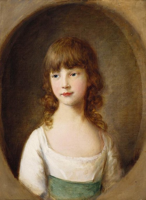 Princess Mary (1776-1857), 1782, Thomas Gainsborough