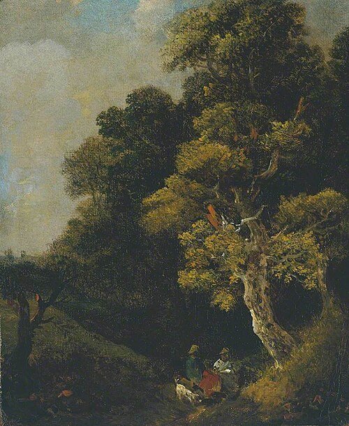 Landscape with Figures under a Tree, 1746, Thomas Gainsborough