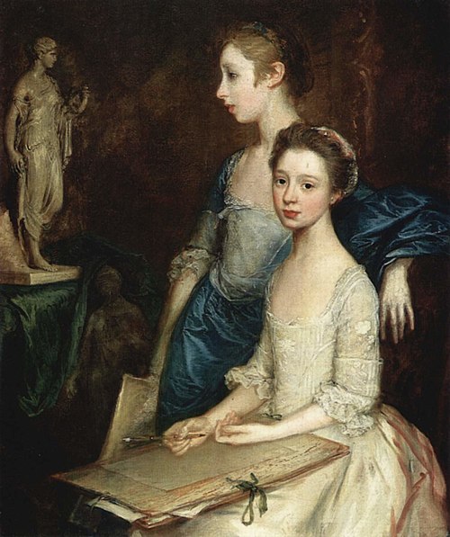 Portrait des filles de l'artiste, 1764, Thomas Gainsborough