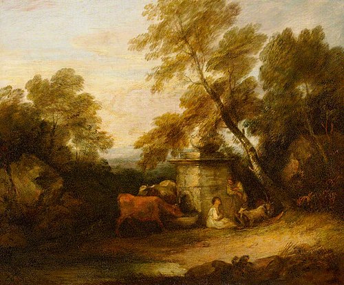 Cattle at a Fountain, 1800, Thomas Gainsborough