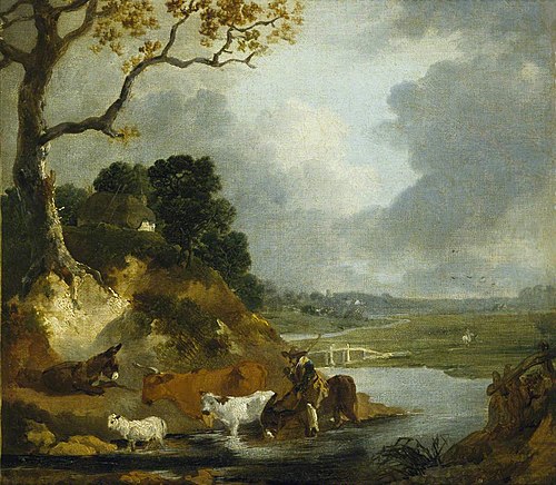 Crossing the Ford, 1750, Thomas Gainsborough