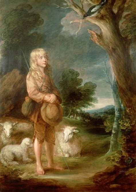 Portrait of a Shepherd Boy listening to a Mockingbird, 1740, Thomas Gainsborough