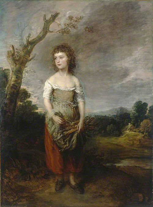 A Peasant Girl Gathering Faggots in a Wood, 1782, Thomas Gainsborough