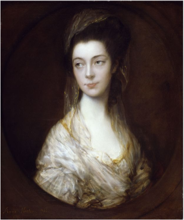 Portrait of Mrs Christopher Horton (1743-1808), later Duchess of Cumberland, 1766, Thomas Gainsborough