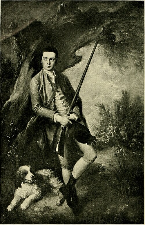 Portrait of William Poyntz of Midgham and his Dog Amber, 1762, Thomas Gainsborough