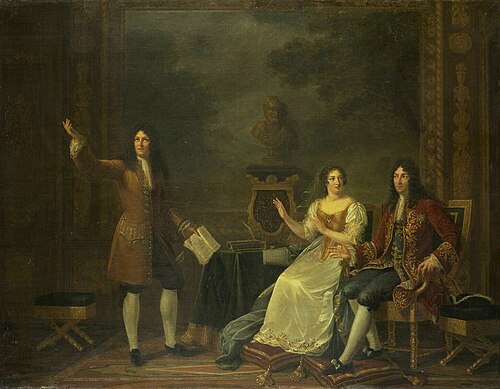 Racine lisant Athalie devant Louis XIV et Madame de Maintenon, 1819, Julie Philipault