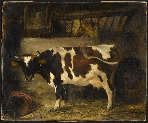 Vache dans une étable. Étude d'apres nature, 1832, Eugénie Dalton