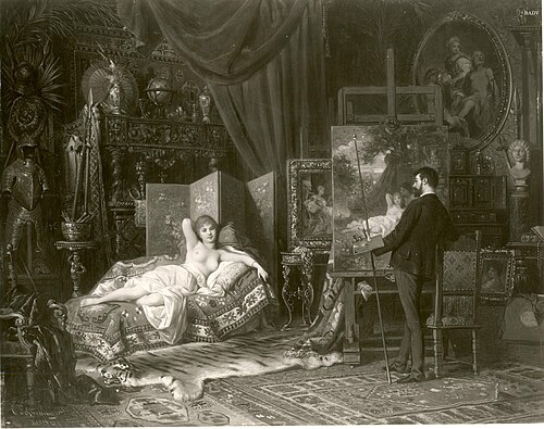 Im Atelier, 1860, Carl Schweninger