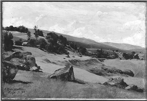 Moränenlandschaft (Aus dem Riesengebirge), 1884, Erich Kubierschky