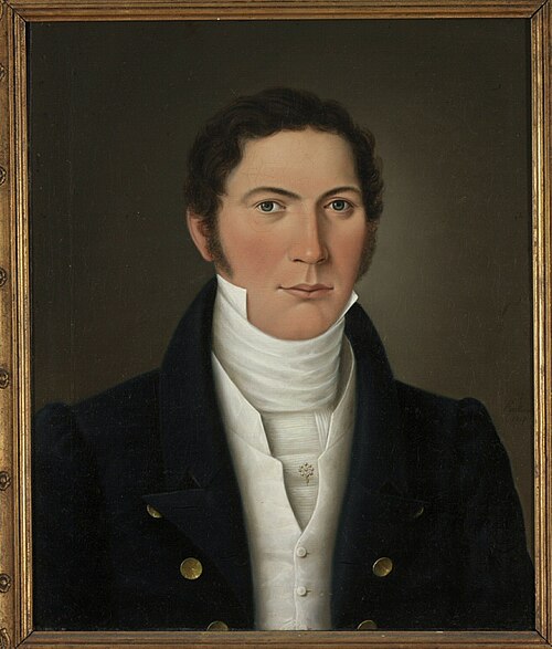 Portrait d'un homme, 1827, Friedrich Brockmann