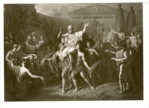 Triumph eines griechischen Dichters, 1820, Johann Nepomuk Höfel