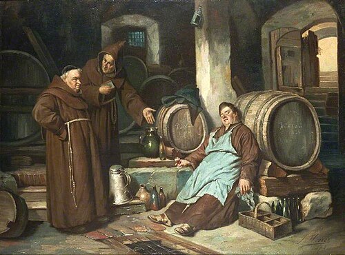 Monks in a Cellar, 1873, Joseph Haier
