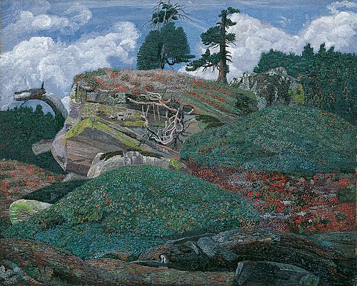 Landschaft mit Felsen, 1905, Karl Mediz