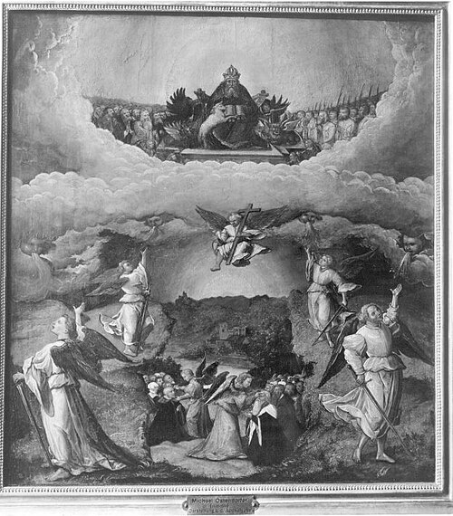 Darstellung aus der Apokalypse, 1540, Michael Ostendorfer