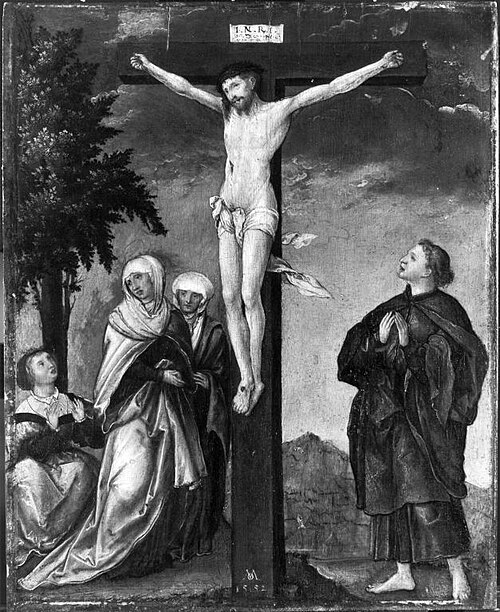 Christus am Kreuz, 1552, Michael Ostendorfer