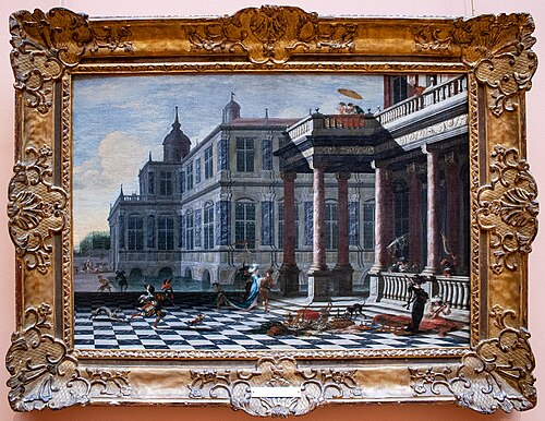 Architecture animée de personnages, 1690, Jakob Ferdinand Saeys