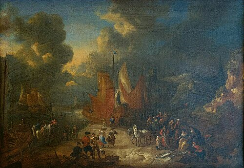 Port et marché aux poissons, 1699, Lucas Smout II
