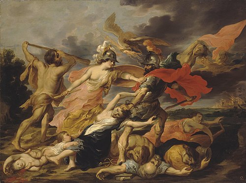 Hercules and Minerva Expelling Mars, 1640, Victor Wolfvoet