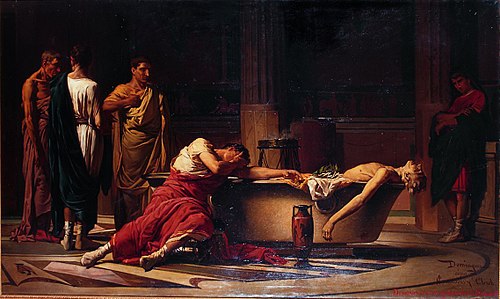 La mort de Sèneca, 1883, Josep Casanovas Clerch