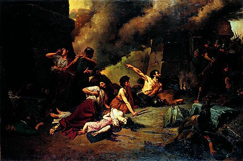 Destrucció de Numància, 1884, Josep Casanovas Clerch