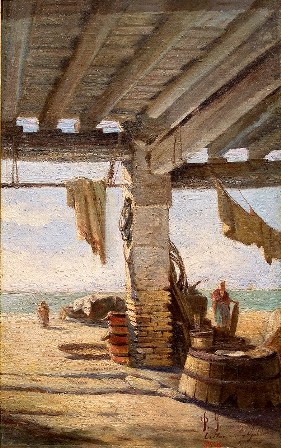 El porxo del jardí, 1900, Josep Sugrañes Florit