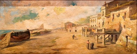 Vilanova Beach, 1910, Josep Sugrañes Florit