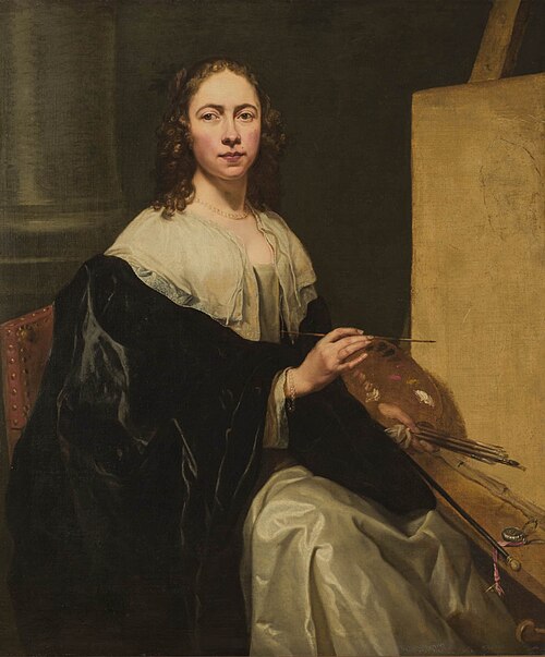 Autoportrait au chevalet, 1640, Michaelina Woutiers